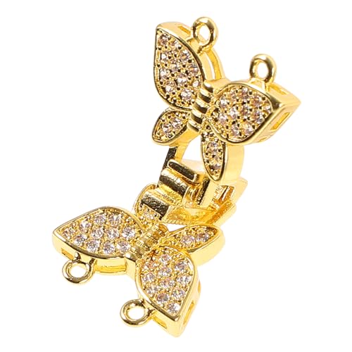 Veemoon Verschlüsse Für Schmuck Luxus Zirkonia Armbandverschluss Metallschmuckverschlüsse Für DIY Armbandherstellung Goldene Schnalle Für Schmuckprojekte von Veemoon