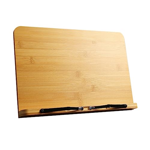 Veemoon Verstellbarer Lesehalter aus Holz Faltbares Zeichenbrett für Desktop und Tragbar zur Vermeidung von Nackenbeschwerden und Myopie Beim Lesen von Veemoon