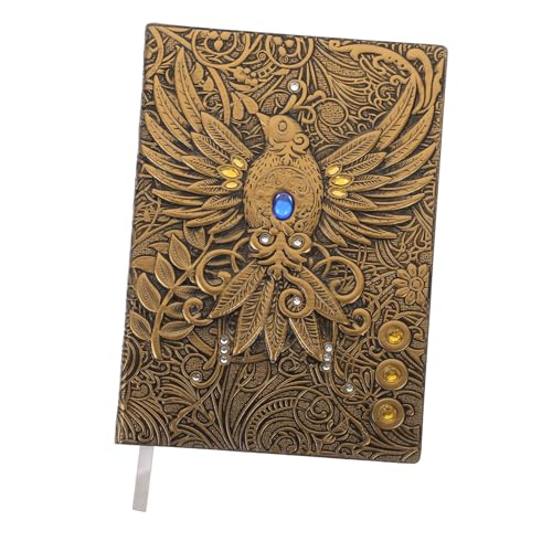 Veemoon Vintage Embossed PU Notebook Travel Diary Scrapbook Notepad Bronze Leichtes Design für Schule Büro Zuhause für Studenten Lehrer Künstler Veemoon Vintage Embossed PU Notebook Travel Diary Scrapbook Notepad Bronze Leichtes Design für Schule Büro Zuhause für Studenten Lehrer Künstler von Veemoon