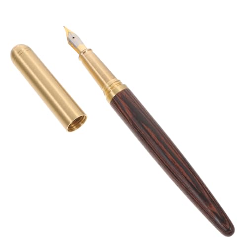 Veemoon Vintage Kalligraphie Füllfederhalter aus Holz und Messing Ergonomisch Designter Business Signierstift Langlebiger Holzstift für Studenten und Büro Handgeschriebenes Schreibgerät Veemoon Vintage Kalligraphie Füllfederhalter aus Holz und Messing Ergonomisch Designter Business Signierstift Langlebiger Holzstift für Studenten und Büro Handgeschriebenes Schreibgerät von Veemoon