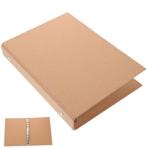 Veemoon Vintage Kraftpapier Ringbuch Hülle Binder für Schule und Büro Schmutzresistent und Wiederverwendbar Ästhetisches Design von Veemoon
