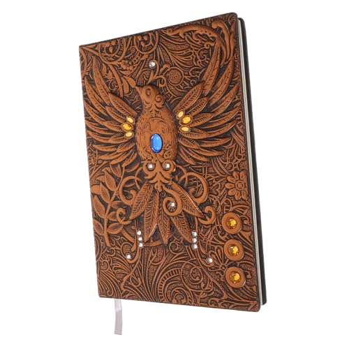 Veemoon Vintage Notizbuch mit Prägung und PU Einband Reise Tagebuch für Männer Langlebiges Journal in Rotkupfer Leicht und Praktisch für Alltag und Planung Veemoon Vintage Notizbuch mit Prägung und PU Einband Reise Tagebuch für Männer Langlebiges Journal in Rotkupfer Leicht und Praktisch für Alltag und Planung von Veemoon