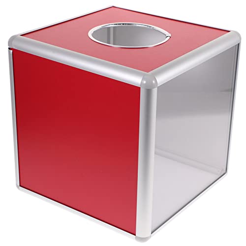 Veemoon Wahlurne aus Aluminiumlegierung Transparente Spendenbox für Veranstaltungen Multifunktionale Vorschlagsbox Aufbewahrung für Lose Geld und Tickets Veemoon Wahlurne aus Aluminiumlegierung Transparente Spendenbox für Veranstaltungen Multifunktionale Vorschlagsbox Aufbewahrung für Lose Geld und Tickets von Veemoon