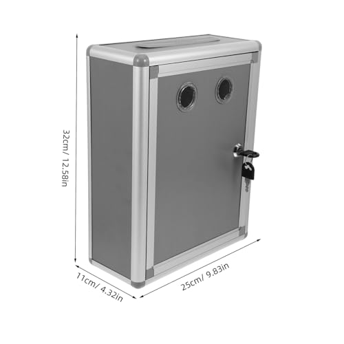 Veemoon Wandmontierte Abschließbare Vorschlagsbox aus Aluminiumlegierung Wetterfest Große Kapazität für Briefe Zeitungen und Vertrauliche Post Platzsparend für Klassenzimmer und Veemoon Wandmontierte Abschließbare Vorschlagsbox aus Aluminiumlegierung Wetterfest Große Kapazität für Briefe Zeitungen und Vertrauliche Post Platzsparend für Klassenzimmer und von Veemoon