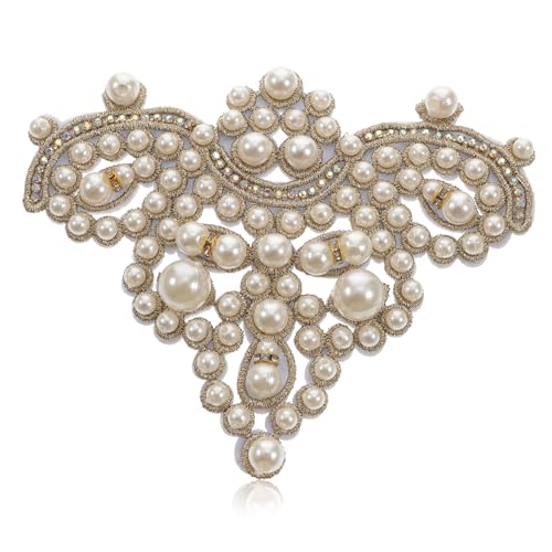 Veemoon Wasserdichter DIY Schmuck Aufnäher mit Perlen und Strass für Schuhe Kleidung Jacken Taschen zum Aufbügeln und Reparieren von Löchern Individuelle Applikation für Modeaccessoires Veemoon Wasserdichter DIY Schmuck Aufnäher mit Perlen und Strass für Schuhe Kleidung Jacken Taschen zum Aufbügeln und Reparieren von Löchern Individuelle Applikation für Modeaccessoires von Veemoon