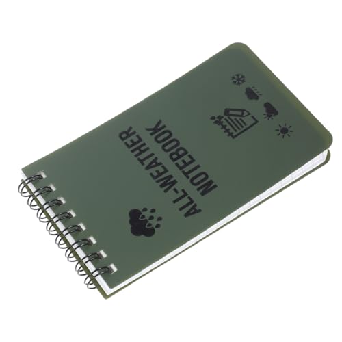 Veemoon Wasserdichtes Notizbuch Spiralbindung Kompaktes Outdoor Notizblock für Büro Schule Reisen Vielseitiger Memo Planer für To Do Listen und Terminplanung von Veemoon