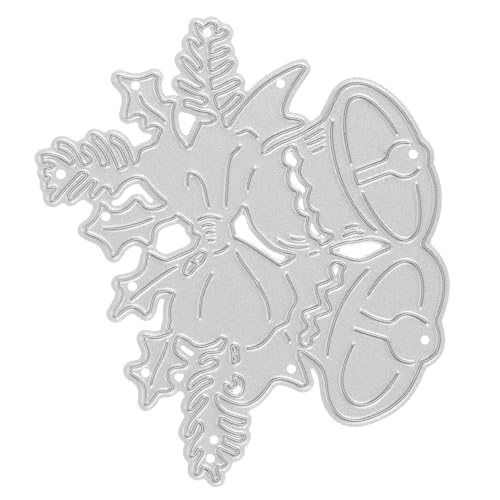 Veemoon Weihnachtsglocken Stanzform Kohlenstoffstahl DIY Bastelwerkzeug für Grußkarten Scrapbooking Albumgestaltung mit Komfortablem Handgefühl und Glatter Oberfläche von Veemoon