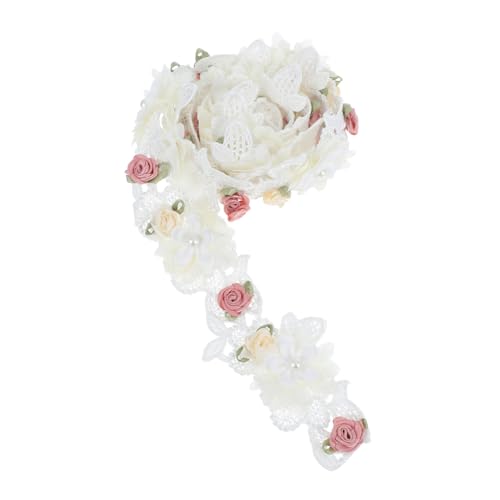 Veemoon Weiße Bestickte Spitzenband mit Perlen Dekoratives Spitzenbesatzband für Brautkleider Blumenranken Basteln Scrapbooking und Hochzeitsdekoration Breit Veemoon Weiße Bestickte Spitzenband mit Perlen Dekoratives Spitzenbesatzband für Brautkleider Blumenranken Basteln Scrapbooking und Hochzeitsdekoration Breit von Veemoon
