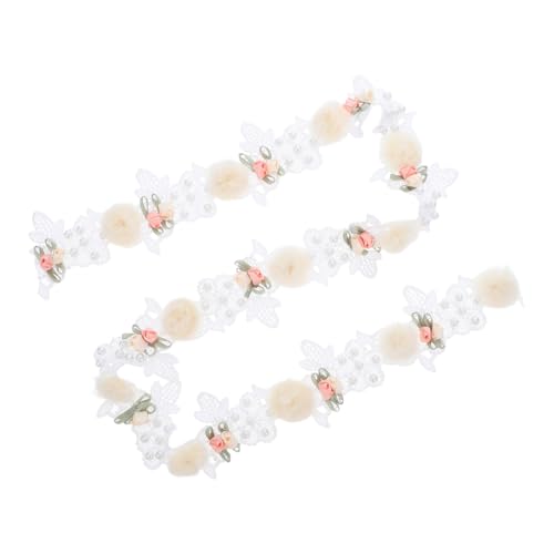 Veemoon Weiße Spitze mit Perlen und Rosenmuster Breit Blumen spitzenband Besticktes Spitzenband für DIY projekte Hochzeitsschmuck Nähen und Basteln Veemoon Weiße Spitze mit Perlen und Rosenmuster Breit Blumen spitzenband Besticktes Spitzenband für DIY projekte Hochzeitsschmuck Nähen und Basteln von Veemoon