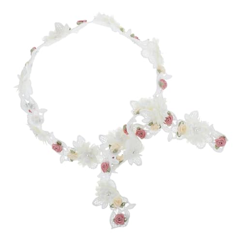 Veemoon Weiße Spitzenband mit Kunstperlen Breit Romantisches Rosen Vintage Lace Fabric Vielseitig für DIY Bastelprojekte Blumensträuße Scrapbooking und Näharbeiten Veemoon Weiße Spitzenband mit Kunstperlen Breit Romantisches Rosen Vintage Lace Fabric Vielseitig für DIY Bastelprojekte Blumensträuße Scrapbooking und Näharbeiten von Veemoon