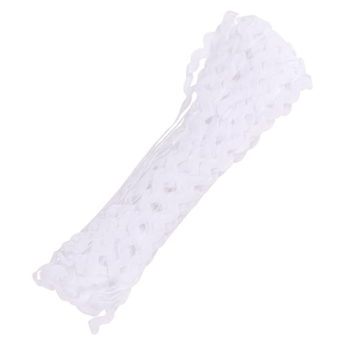 Veemoon Weißes Polyesterband 15 Yards - Zackenlitze in Weiß - Elastisch Für Kreative DIY Projekte Geschenkverpackungen Und Dekorationen 2 Rollen Ideal Für Nähzubehör Und von Veemoon