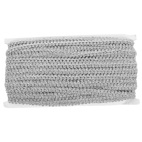 Veemoon Wellenförmiges Spitzenband Silber für Bühnenkostüme Nähen Dekoratives Spitzenband Vintage stil DIY Zubehör für Puppenkleidung und Kostümdetailgestaltung von Veemoon
