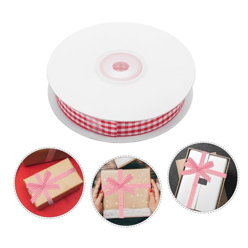 Veemoon Yards Kariertes Polyesterband Dekoratives Geschenkband für DIY Schleifen Geschenkverpackung Partydeko und Blumenarrangements Langlebiges und Farbbeständiges Bastelband Veemoon Yards Kariertes Polyesterband Dekoratives Geschenkband für DIY Schleifen Geschenkverpackung Partydeko und Blumenarrangements Langlebiges und Farbbeständiges Bastelband von Veemoon