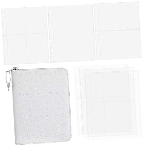 Veemoon Zipper Budget Binder mit Loseblatt Vielseitiger Organizer mit Fotokartenhüllen Leichter Reißverschluss-ordner für Schüler Büro und Buchhaltung von Veemoon