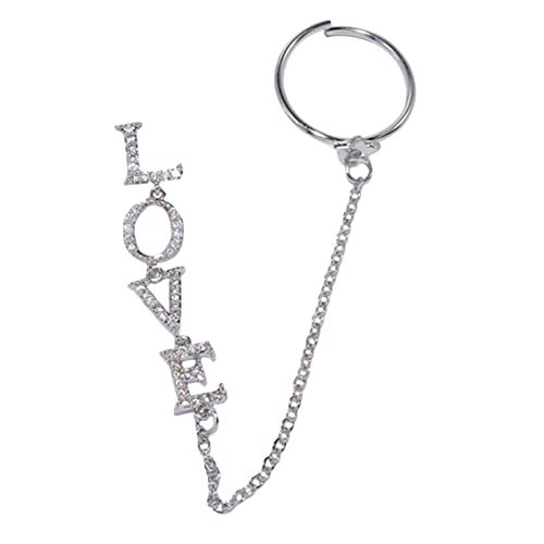 Veemoon Zirkonia Goldbeschichtete Nail Charms Kette für Kreative Nagelkunst Nageldesign Zubehör für Damen für DIY Maniküre und Künstliche Nägel von Veemoon