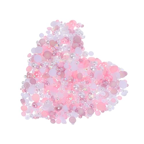 Veemoon aus Perlenharz Strasssteine ​​Edelsteine Maniküre Kit Strasssteine ​​für Nägel Scrapbooking-Perlen halbe runde Perlen Nail-Art-Scheiben Strass Strasssteinsteine von Veemoon
