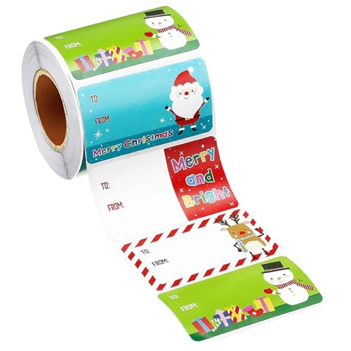 1 Roll Weihnachts-Tags Aufkleber Roll 500pcs Selbstklebender Name Labels 1, 5 x 2 Zoll mit exquisiten Mustern für Kinder Frauen Männer Urlaubswickeldekorationen 1 Roll Weihnachts-Tags Aufkleber Roll 500pcs Selbstklebender Name Labels 1, 5 x 2 Zoll mit exquisiten Mustern für Kinder Frauen Männer Urlaubswickeldekorationen von Veesper