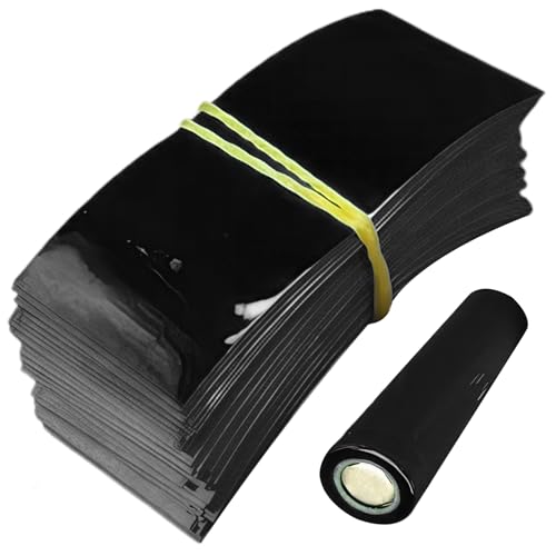 Veesper 100pcs 21700 Batterie -Wraps, PVC -Wärmeschrinkverpackung für Batterieisolierung, Wärmeschildfilm für die Außenverpackung, schwarz Veesper 100pcs 21700 Batterie -Wraps, PVC -Wärmeschrinkverpackung für Batterieisolierung, Wärmeschildfilm für die Außenverpackung, schwarz von Veesper