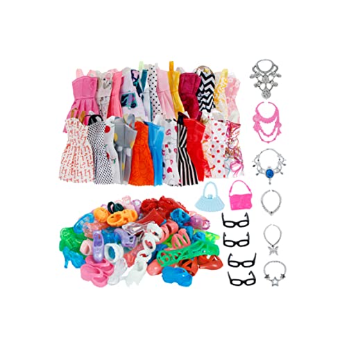 Veesper 32pcs/Sets Puppenkleider Set, Prinzessin Partykleider Schuhe Taschen Schmuck Set Kinder Spielzeugkleidung Geburtstag Geschenke Puppe Kleidung Accessoires für Mädchen Veesper 32pcs/Sets Puppenkleider Set, Prinzessin Partykleider Schuhe Taschen Schmuck Set Kinder Spielzeugkleidung Geburtstag Geschenke Puppe Kleidung Accessoires für Mädchen von Veesper