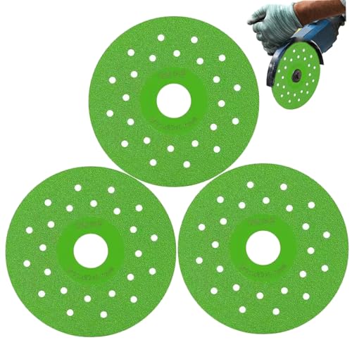 Veesper 3pcs Rock Platte Schleifscheibe 3, 9 Zoll Emery Diamond Sägeklinge mit poröser Kühldesign zum Schneiden von Jade, Glas, Fliesen, Kristall, Weinflaschen Veesper 3pcs Rock Platte Schleifscheibe 3, 9 Zoll Emery Diamond Sägeklinge mit poröser Kühldesign zum Schneiden von Jade, Glas, Fliesen, Kristall, Weinflaschen von Veesper