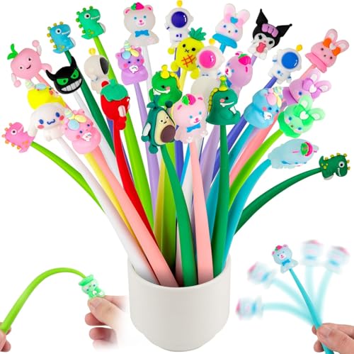 Veftsvy 30 Lustige Gelschreiber Set, Lustige Gel Stifte Mit Tiere-Motiv Kugelschreiber Set, Gastgeschenke Kindergeburtstag & Give Aways, Mitgebsel Kindergeburtstag 5 6 7 8 9 10 Jahre von Veftsvy