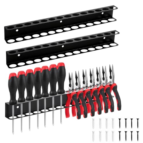 Veftsvy Zangenhalter Wandhalterung, 2 Stück Werkzeug Wandhalter, Zangenschlüssel Organizer, Schraubendreher und Zangen Halter, Schraubendreher Organizer,Hammerständer, für Garage Veftsvy Zangenhalter Wandhalterung, 2 Stück Werkzeug Wandhalter, Zangenschlüssel Organizer, Schraubendreher und Zangen Halter, Schraubendreher Organizer,Hammerständer, für Garage von Veftsvy