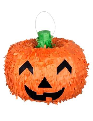 Kürbis Piñata Halloween Dekoration für Kinder orange 32cm von Unique