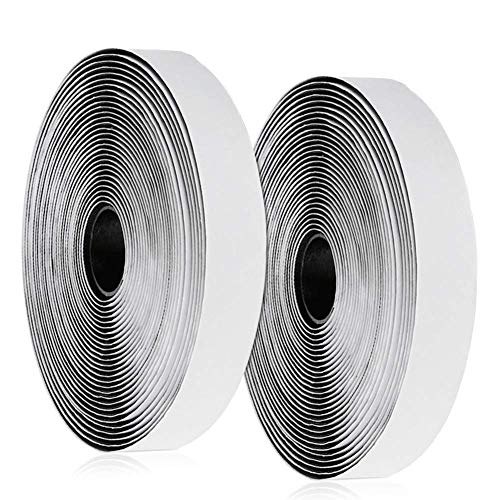 Vegena Klettband Selbstklebend Extra Stark 10M - Klettverschluss Doppelseitig, Flauschband Hakenband für Fliegengitter - 20mm Breit Schwarz von Vegena