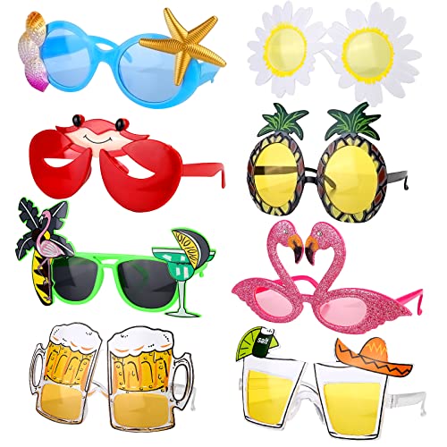 Vegena Party Brille, 8 Stück Lustige Brille Hawaii Tropische Sonnenbrille Luau Partybrillen Lustige Sonnenbrille Kostüm Party Sonnenbrille für Strand Thema Dekoration, Party Zubehör, Foto Requisiten Vegena Party Brille, 8 Stück Lustige Brille Hawaii Tropische Sonnenbrille Luau Partybrillen Lustige Sonnenbrille Kostüm Party Sonnenbrille für Strand Thema Dekoration, Party Zubehör, Foto Requisiten von Vegena