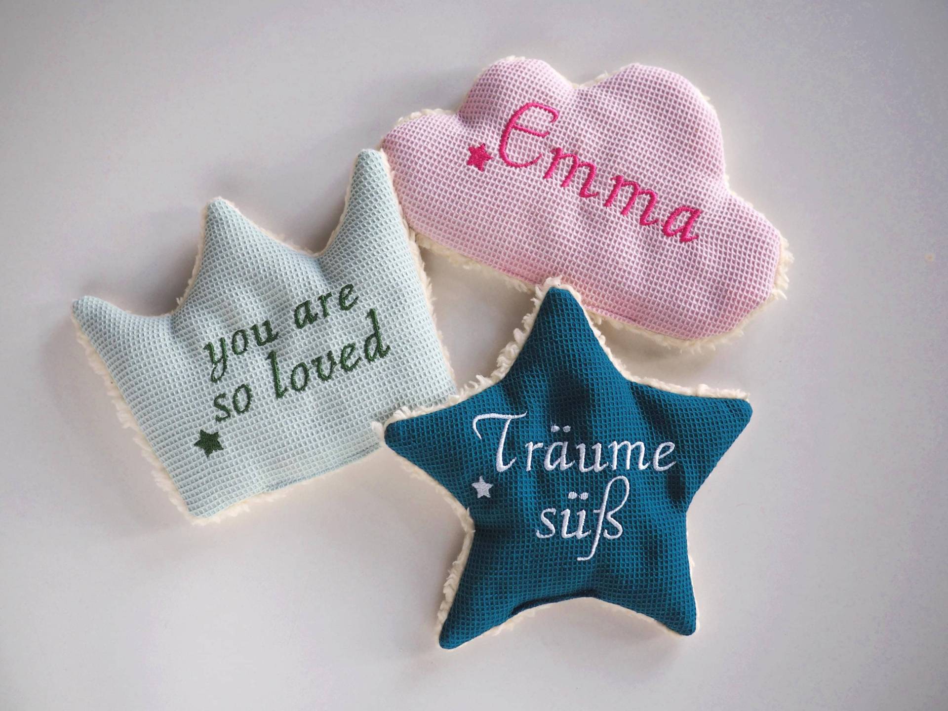 Wärmekissen, Dinkelkissen, Baby Kinder Mit Namen, Wolke, Stern, Krone, Kirschkernkissen, Bestickt Wärmekissen, Dinkelkissen, Baby Kinder Mit Namen, Wolke, Stern, Krone, Kirschkernkissen, Bestickt von VehShop