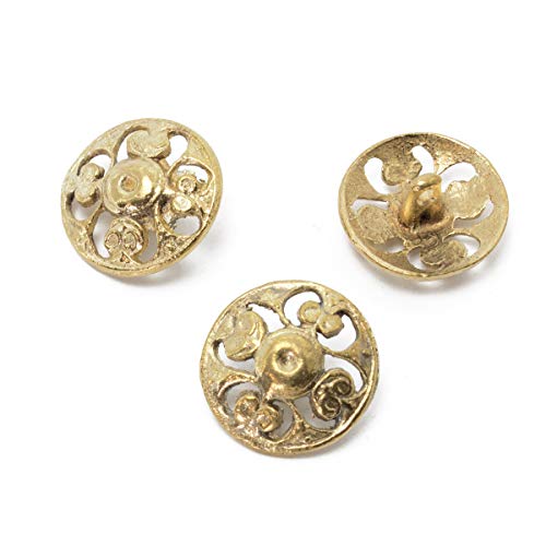 Vehi Mercatus 5er Set Mittelalter Knöpfe aus Messing Gold Vehi Mercatus 5er Set Mittelalter Knöpfe aus Messing Gold von Vehi Mercatus