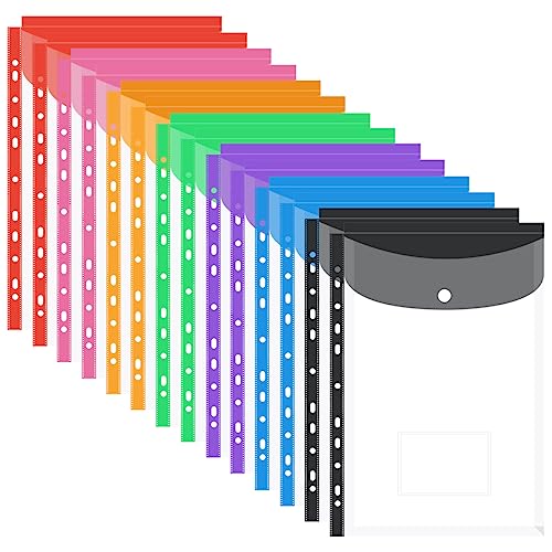 Veiteibe 14 Stück Dokumentenmappe A4 zum Abheften - A4 Dokumententasche Mit Tasche mit Knopf und Lasche, Sammelmappen für Dokumente Organisieren 7 Farben Veiteibe 14 Stück Dokumentenmappe A4 zum Abheften - A4 Dokumententasche Mit Tasche mit Knopf und Lasche, Sammelmappen für Dokumente Organisieren 7 Farben von Veiteibe