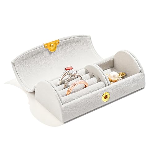 Veki Reise Schmuckkästchen Klein Damen, Schmuckaufbewahrung Schmucktasch Reisen, Schmuckschatulle Schmuckkasten für Frauen und Mädchen, Tragbar Schmuckbox Samt für Ringe, Ohrringe, Halskette (Grau) Veki Reise Schmuckkästchen Klein Damen, Schmuckaufbewahrung Schmucktasch Reisen, Schmuckschatulle Schmuckkasten für Frauen und Mädchen, Tragbar Schmuckbox Samt für Ringe, Ohrringe, Halskette (Grau) von Veki