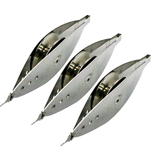 Vektenxi 3pcs Metall Tatting Shuttle-Hand Lace Making Handwerk Werkzeug 7,2 x 2,2 cm Hohe Qualität von Vektenxi