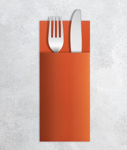 VelaHub Airlaid 50 Besteckservietten, Hochwertige, Einwegserviette, 39X40 cm, Orange VelaHub Airlaid 50 Besteckservietten, Hochwertige, Einwegserviette, 39X40 cm, Orange von VelaHub