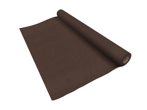 VelaHub Airlaid Tischdeckenrolle 1,2m x 24m, Hochwertige, Stoffähnlich, Einweg, Braun von VelaHub