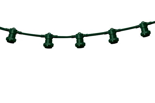 PARTY LIGHT: Verlängerungskette IP44 10m 10 Fassungen E27 H05RN-F2x1mm2 dunkelgrün PARTY LIGHT: Verlängerungskette IP44 10m 10 Fassungen E27 H05RN-F2x1mm2 dunkelgrün von Velamp