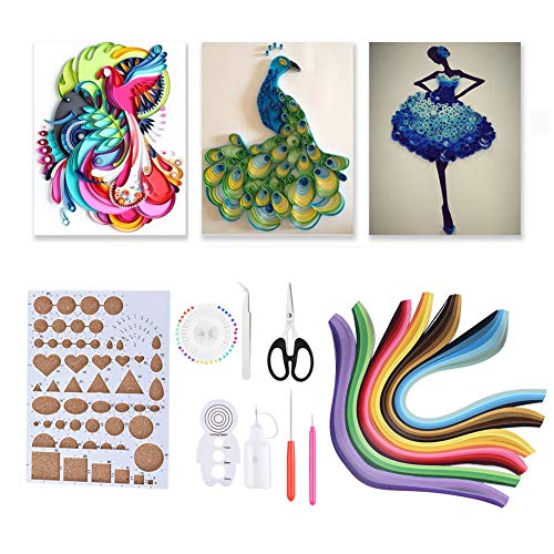 Velaurs Paper Quilling Kits, Paper Craft Making Tool Papierquilling DIY Kits, für Freunde von Velaurs