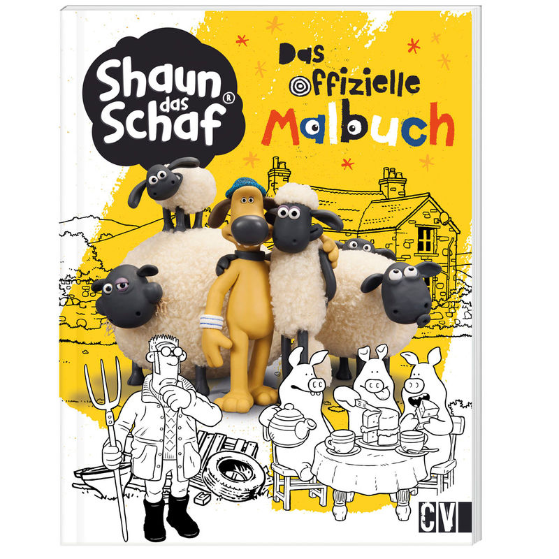 Shaun Das Schaf Das Offizielle Malbuch, Kartoniert (TB) von Velber Buchverlag