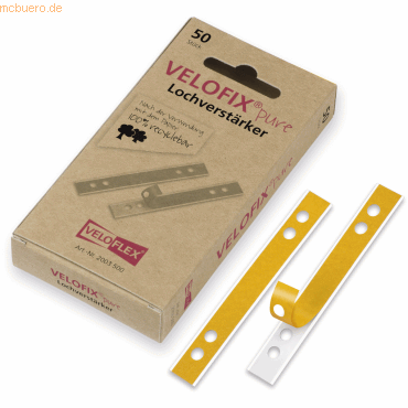 10 x Veloflex Lochverstärkungsstreifen Velofix pure 105x15mm VE=50 Stü 10 x Veloflex Lochverstärkungsstreifen Velofix pure 105x15mm VE=50 Stü von Veloflex
