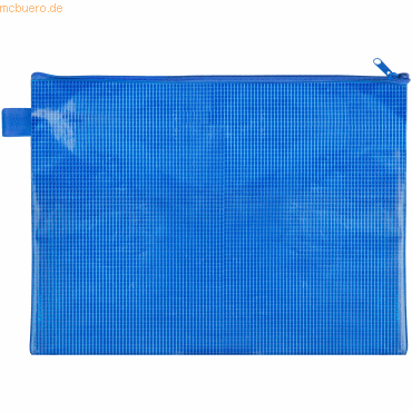 10 x Veloflex Reißverschlusstasche A4 EVA-Material blau von Veloflex