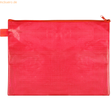 10 x Veloflex Reißverschlusstasche A4 EVA-Material rot von Veloflex