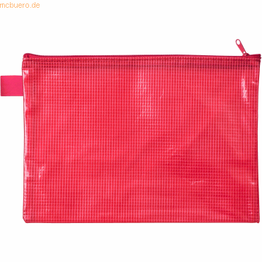 10 x Veloflex Reißverschlusstasche A5 EVA-Material rot von Veloflex
