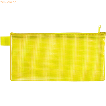 10 x Veloflex Reißverschlusstasche DINlang EVA-Material gelb von Veloflex