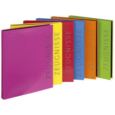 12 x Veloflex Ringbuch Zeugnisse - sortiert A4 PVC 2-Mechanik Ring-Ø 1 von Veloflex