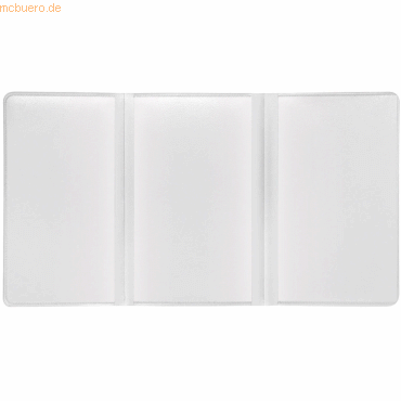 20 x Veloflex Doppelhülle 215x115mm 3-teilig transparent 20 x Veloflex Doppelhülle 215x115mm 3-teilig transparent von Veloflex