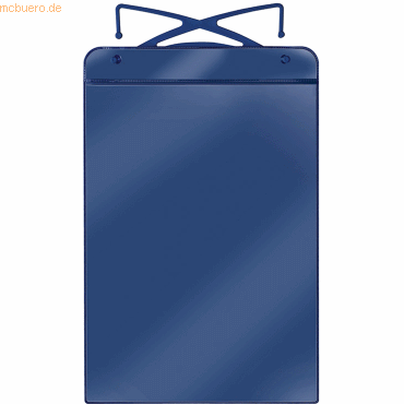 20 x Veloflex Kunststoff-Bügeltasche A4 225x340mm blau von Veloflex