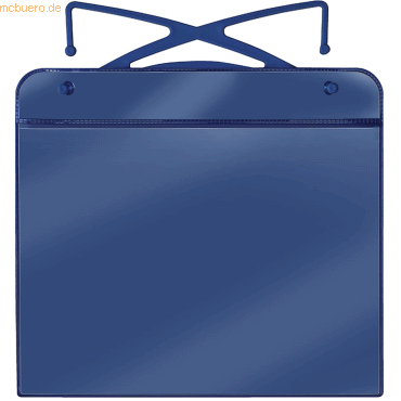 20 x Veloflex Kunststoff-Bügeltasche A5 225x200mm blau von Veloflex