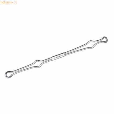 Veloflex Niederhalter 80mm Metall silber Veloflex Niederhalter 80mm Metall silber von Veloflex