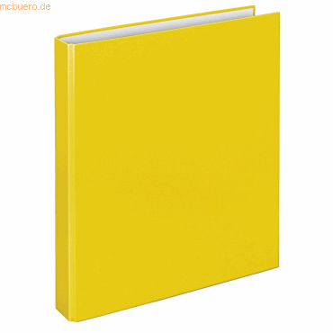 Veloflex Ringbuch Basic A4 PP kaschiert 4-D-Ring-Mechanik 25mm gelb von Veloflex